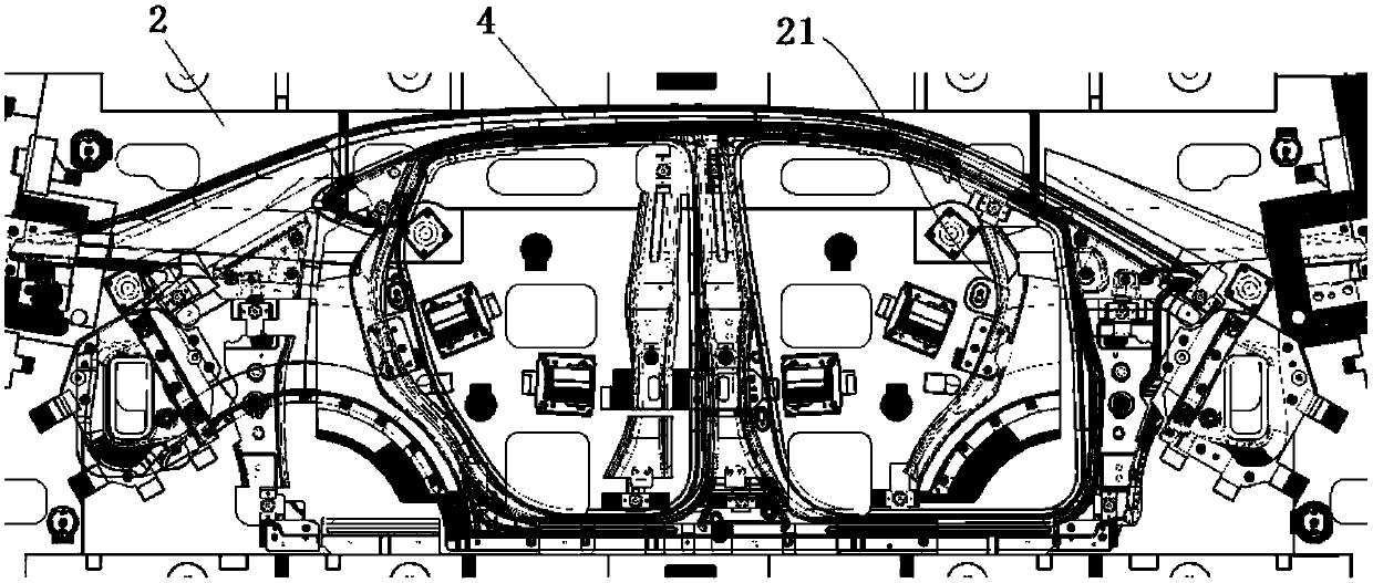 Side body outer board forming die assembly and automobile production line