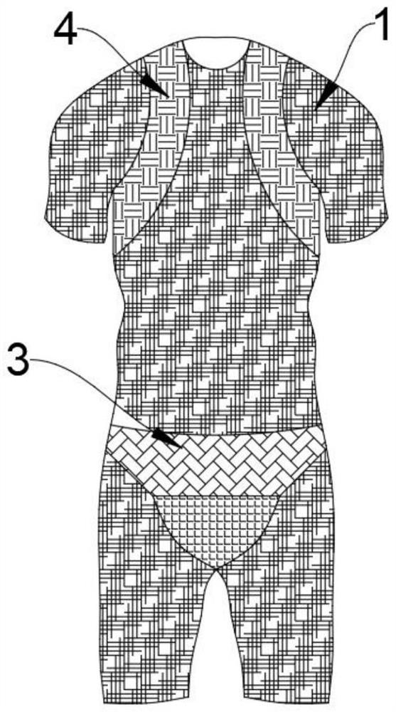 One-piece riding clothes with function of supporting local part of body