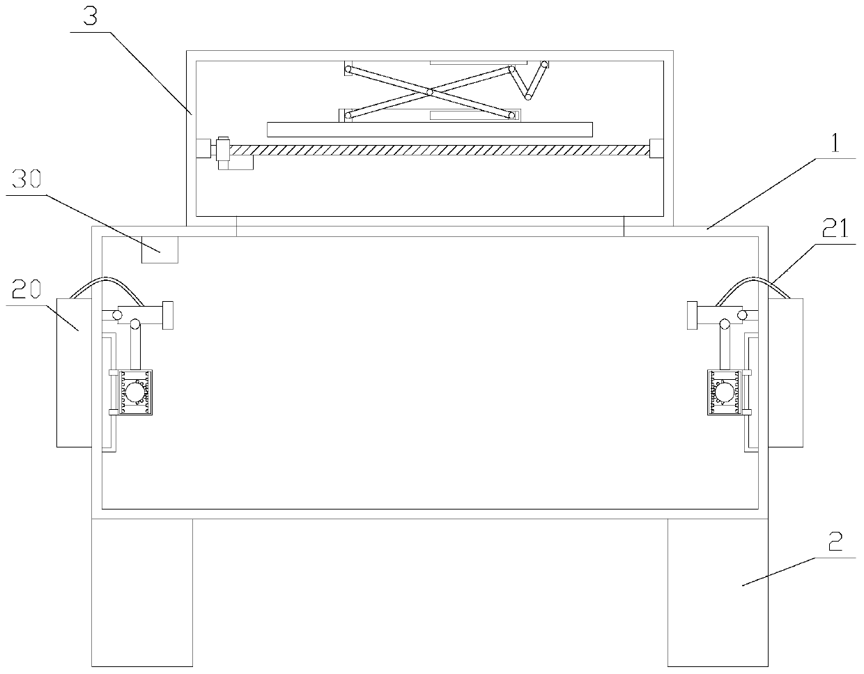 Dustproof spinning device with humidity adjusting function