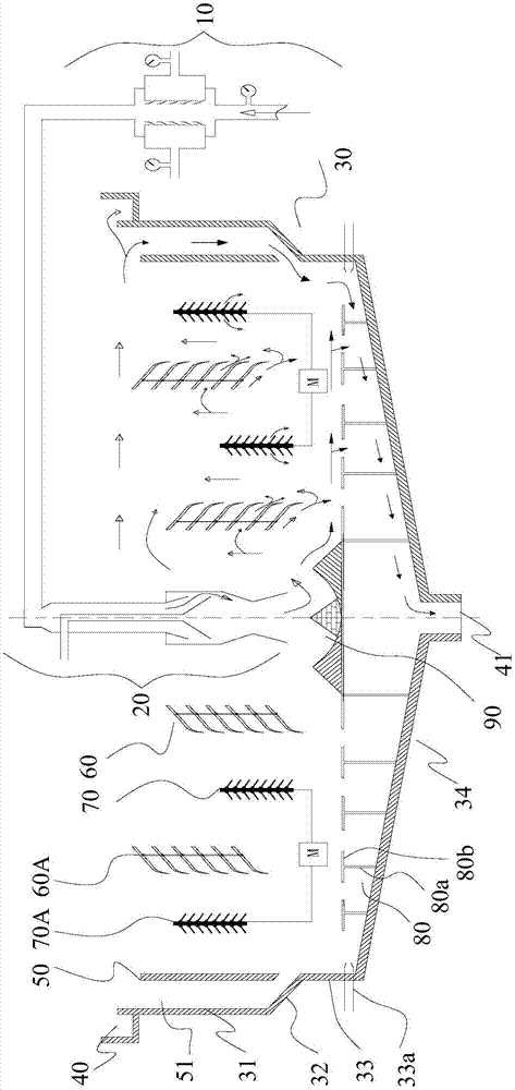 Parabolic grading concentration tank