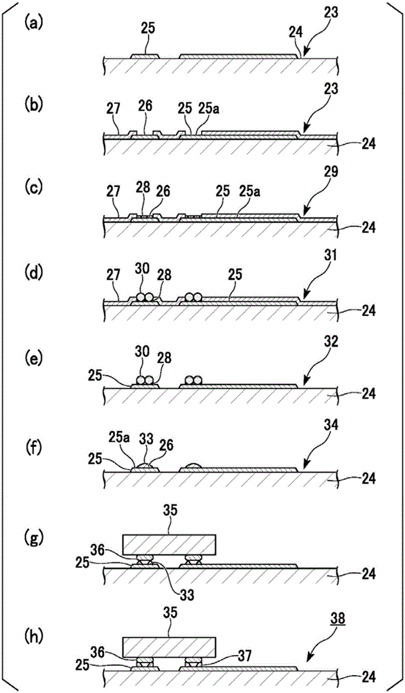 Method for manufacturing soldering circuit board, soldering circuit board, and method for mounting electronic component