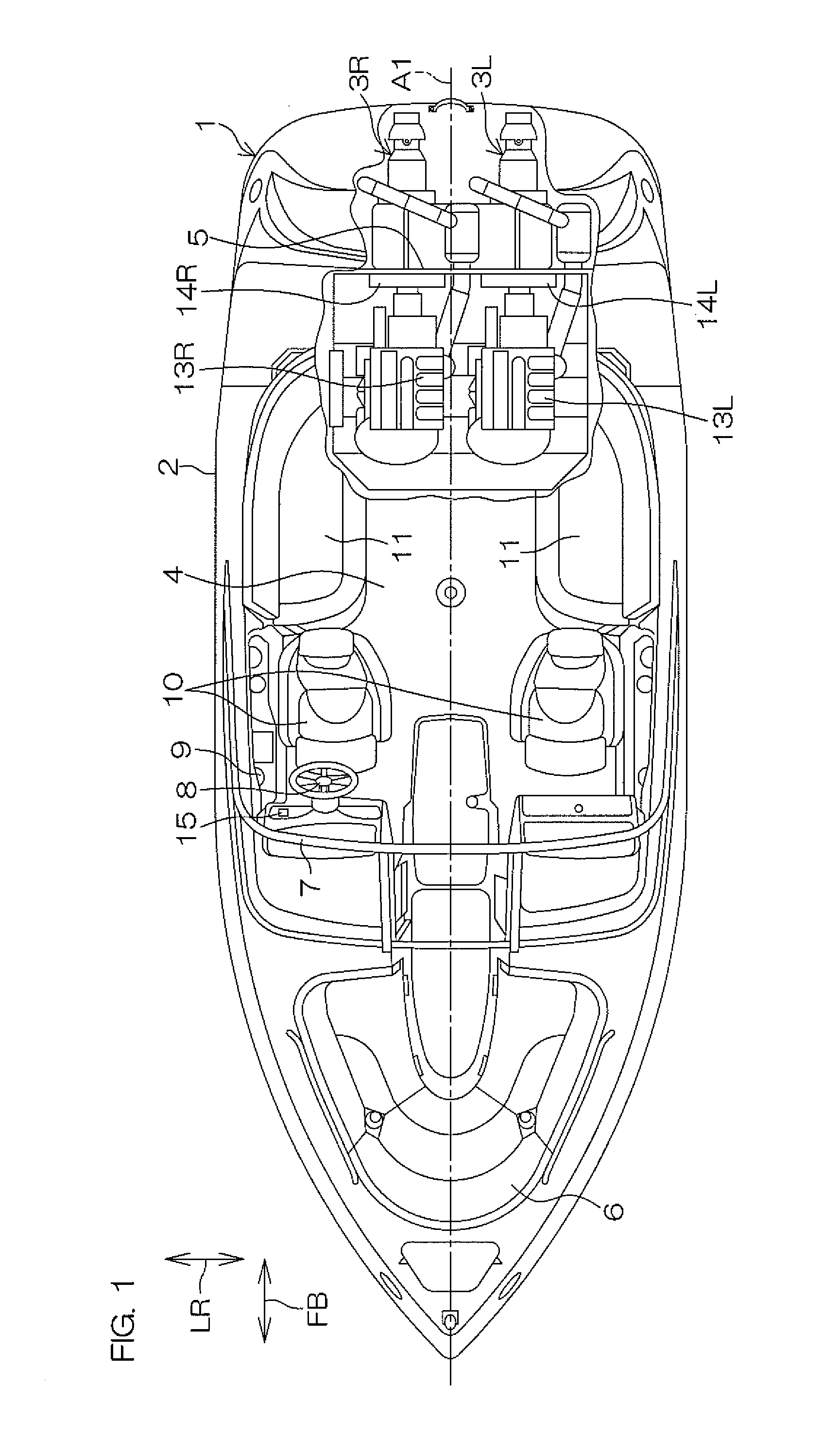 Marine vessel propulsion device and marine vessel including the same