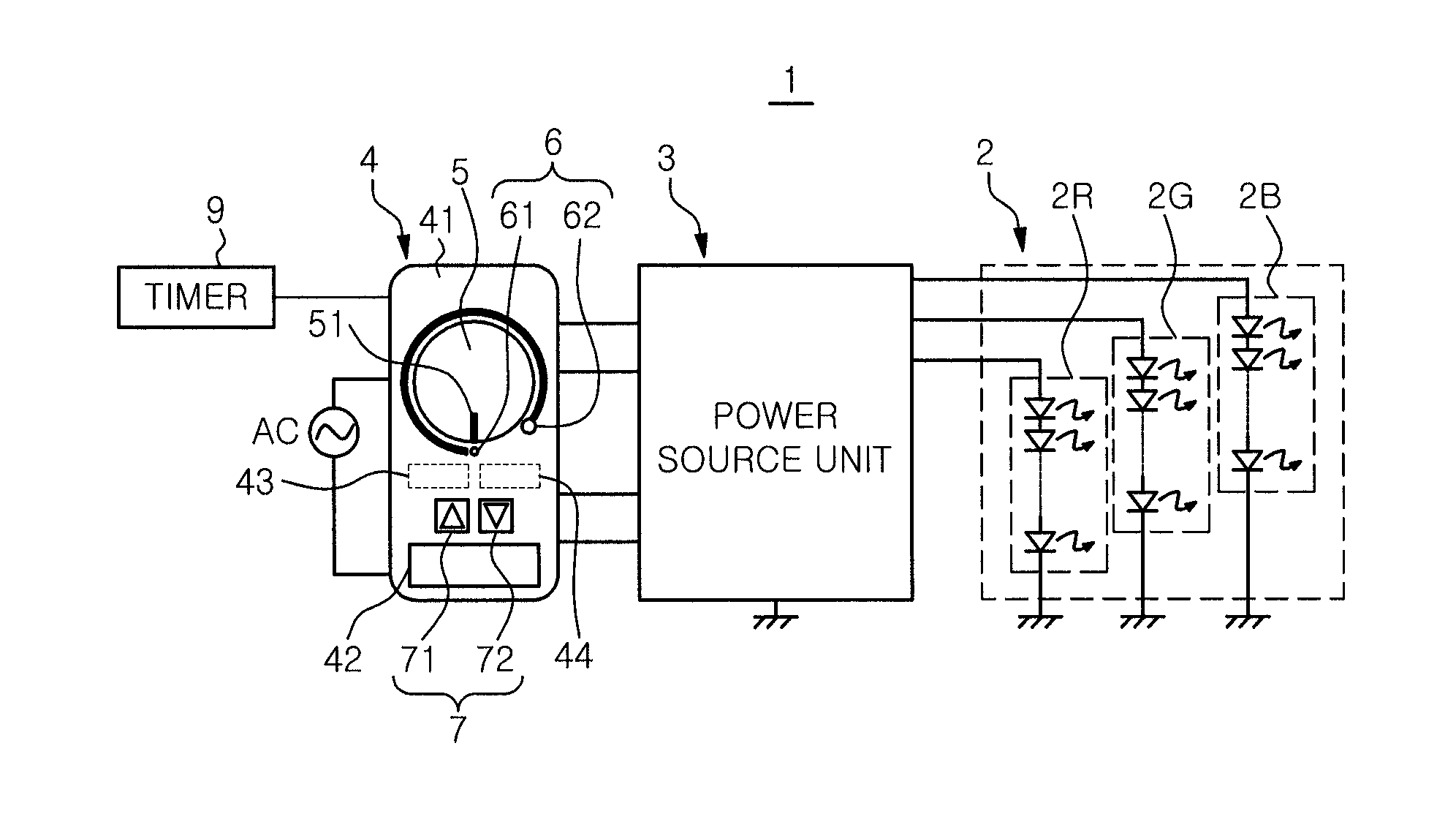 Illumination controller and illumination system including same