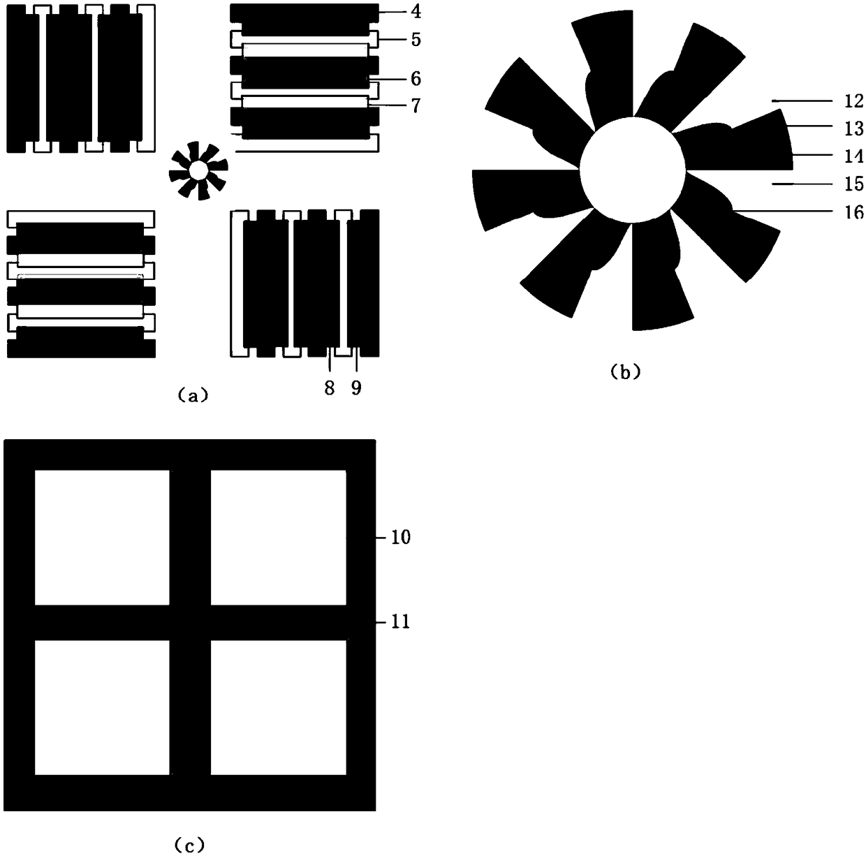 Six-freedom tactile sensor and decoupling designing method thereof