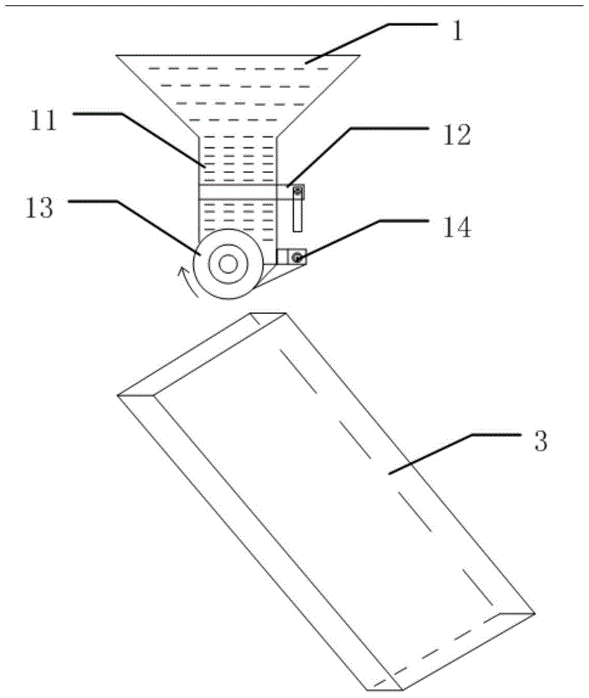 A multi-station feeding and printing ceramic tile device