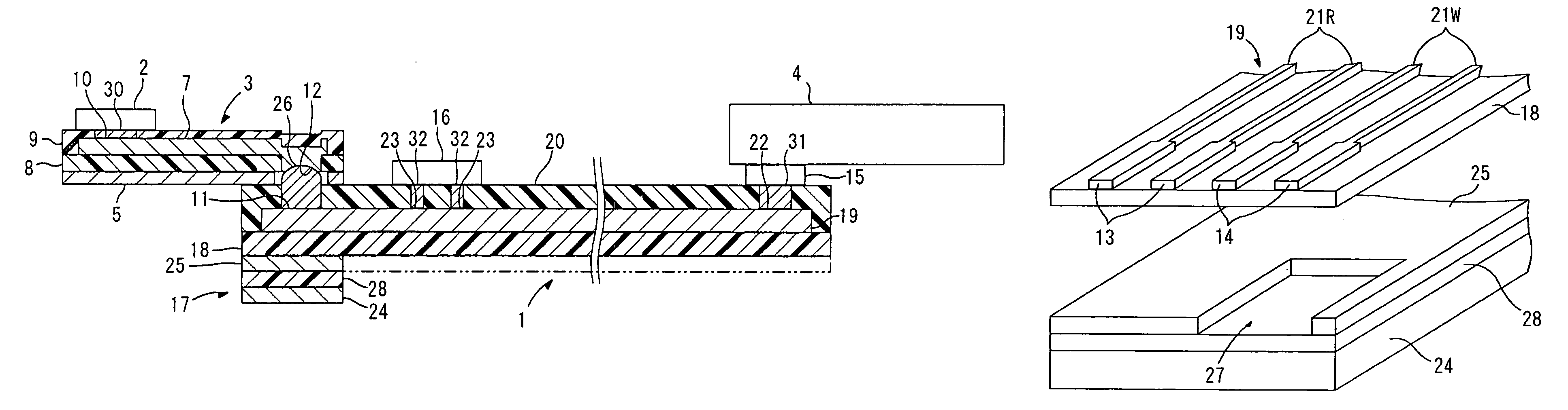 Wired circuit board for controlling characteristic impedances of a connection terminal