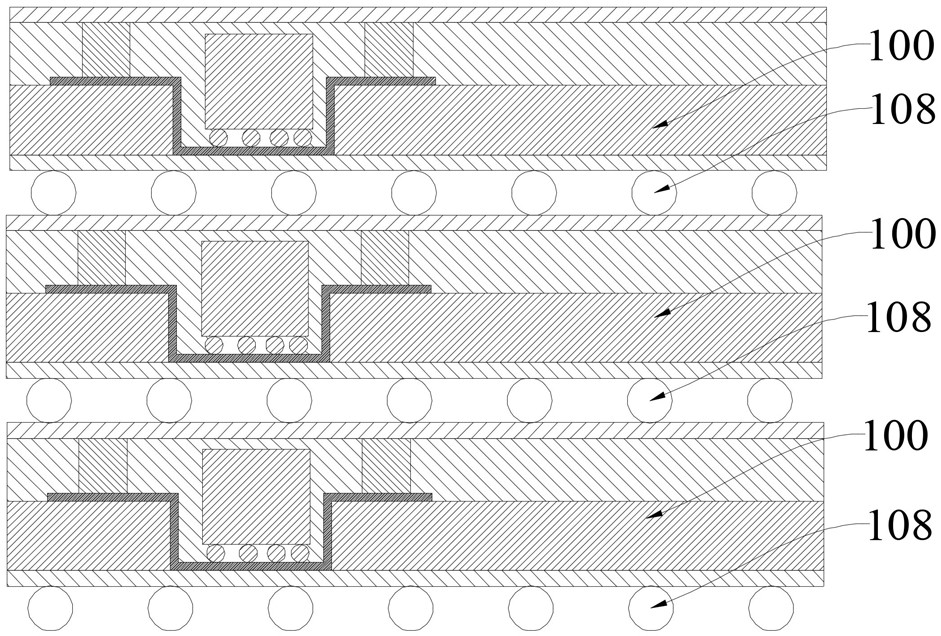 Three-dimensional fan-out packaging structure and preparation method thereof