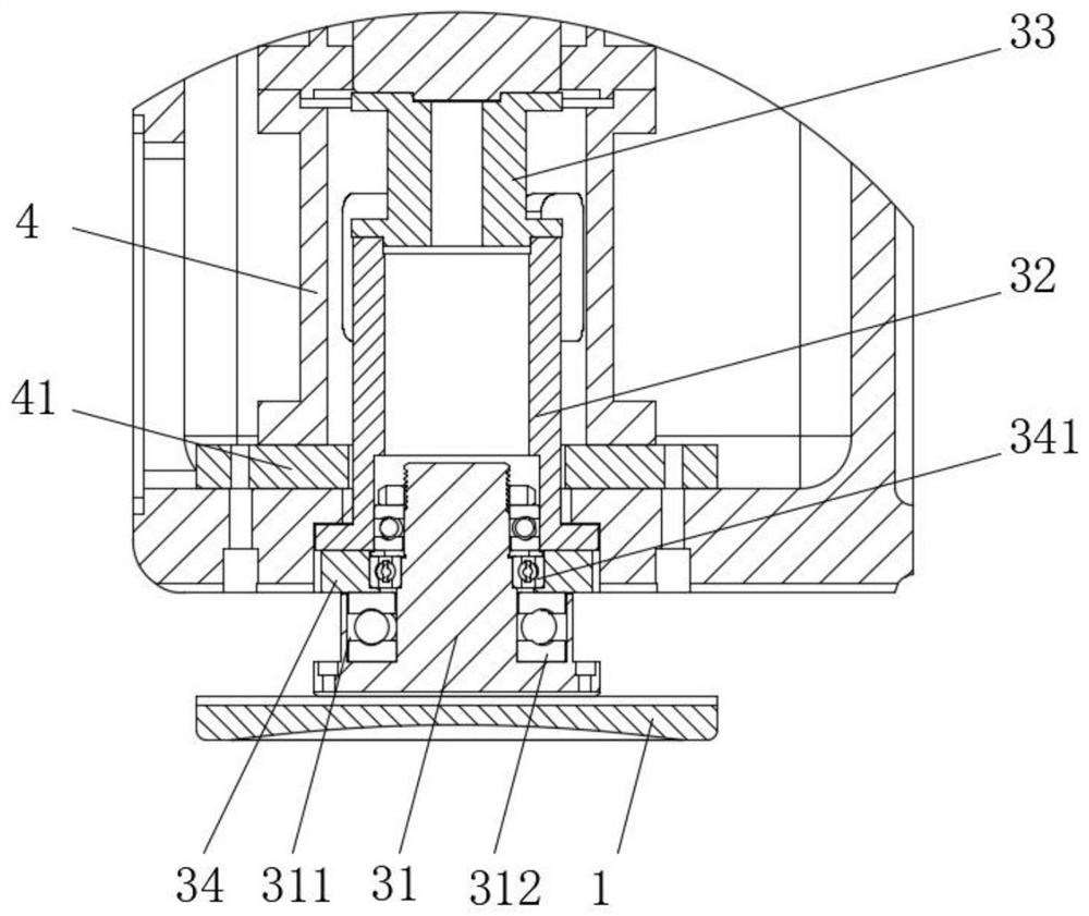 Tail jacking system and spinning machine tool with tail jacking system