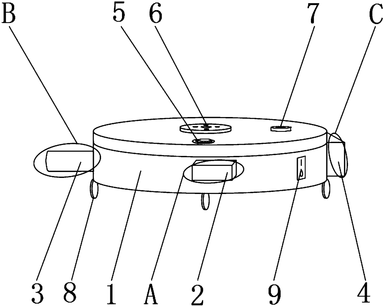 High-efficiency sweeping robot