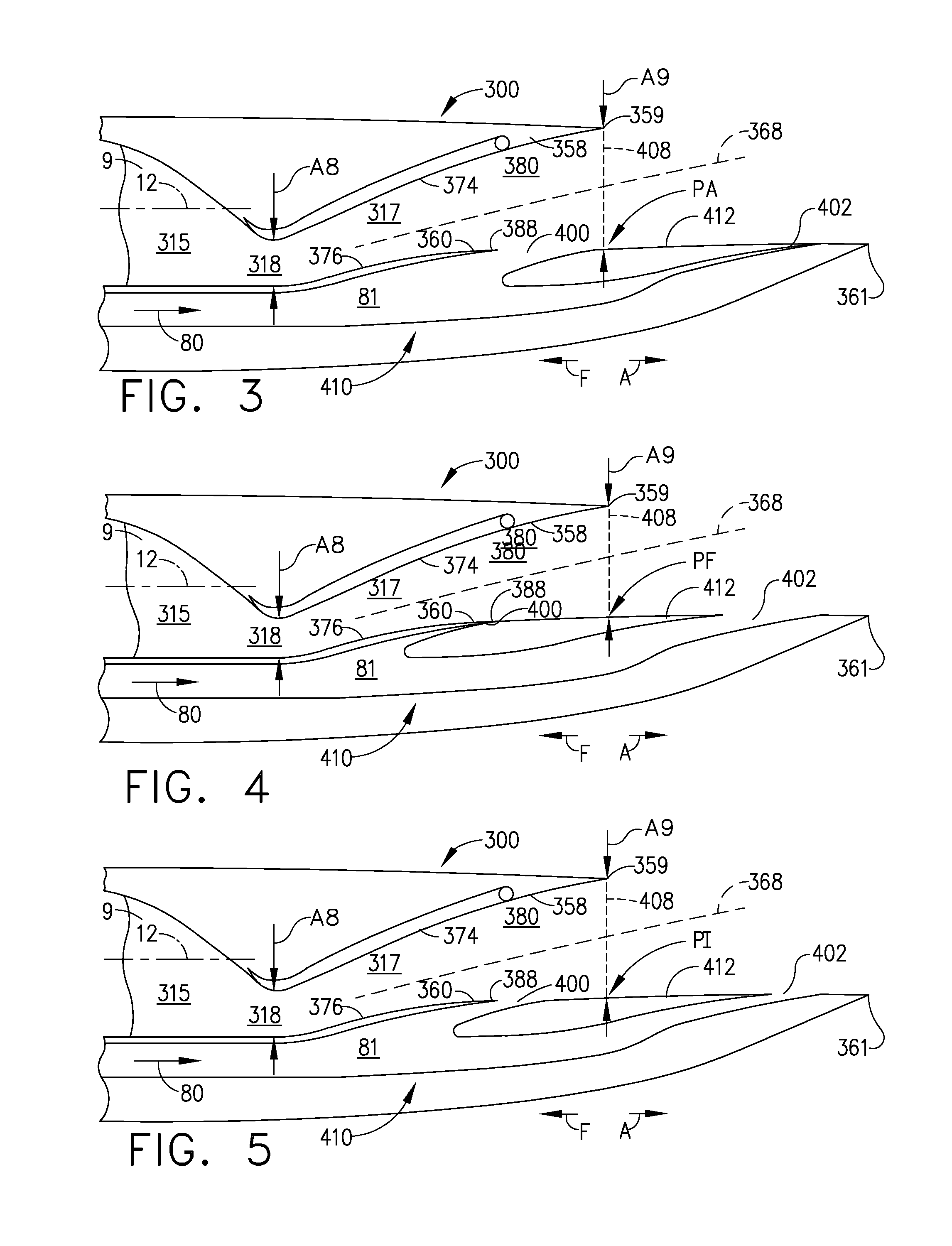 Flade discharge in 2-d exhaust nozzle