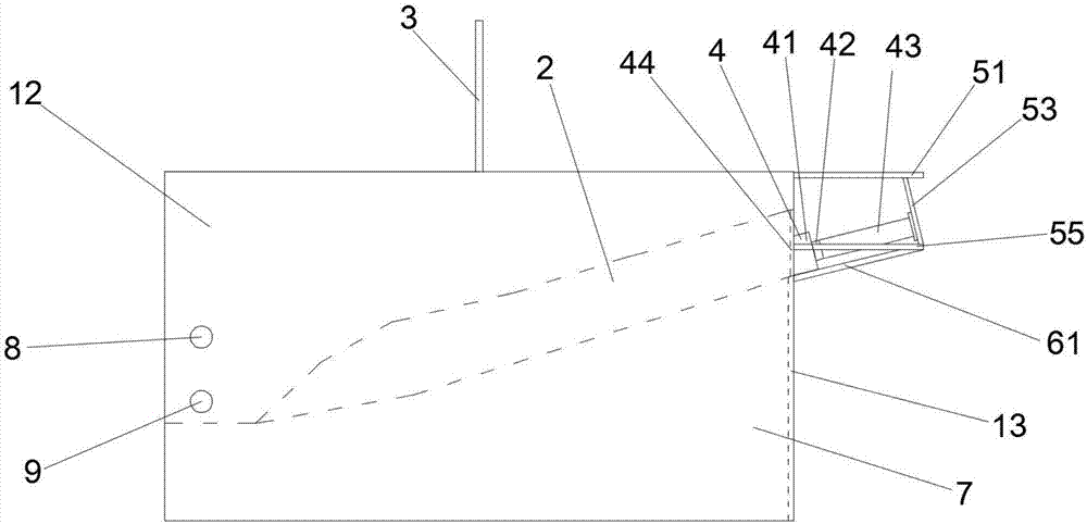 Self-reaction force type reservoir landslide model test device and test method