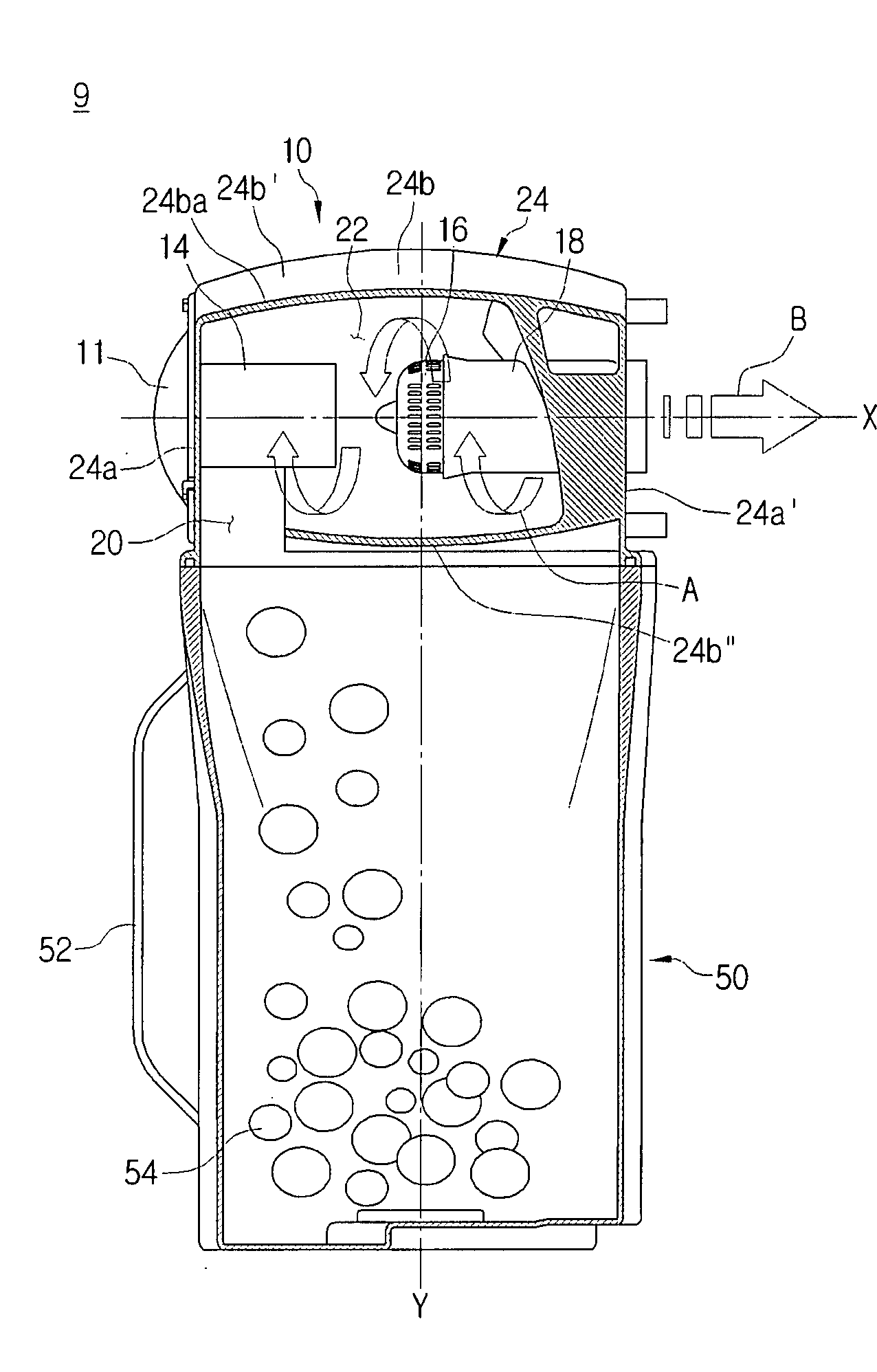 Cyclone dust-separating apparatus of vacuum cleaner