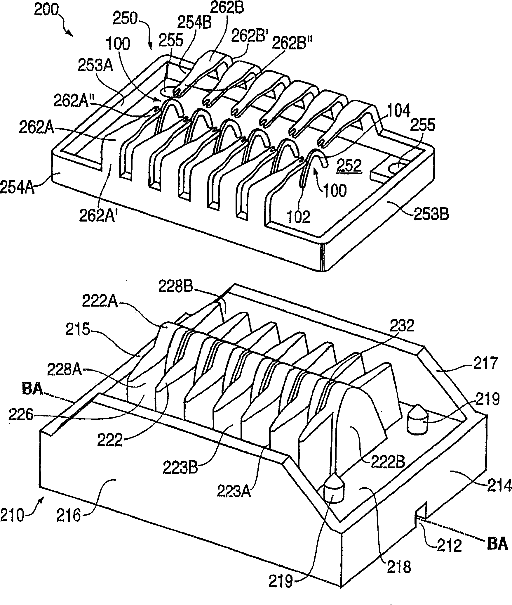 Highly visible cartridge having improved retainer