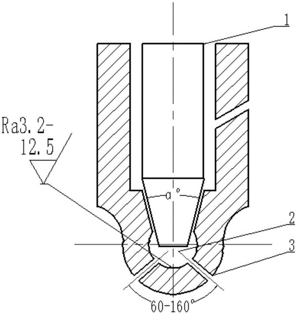 Method for achieving pre-mixing burning through cavitation jet strengthening