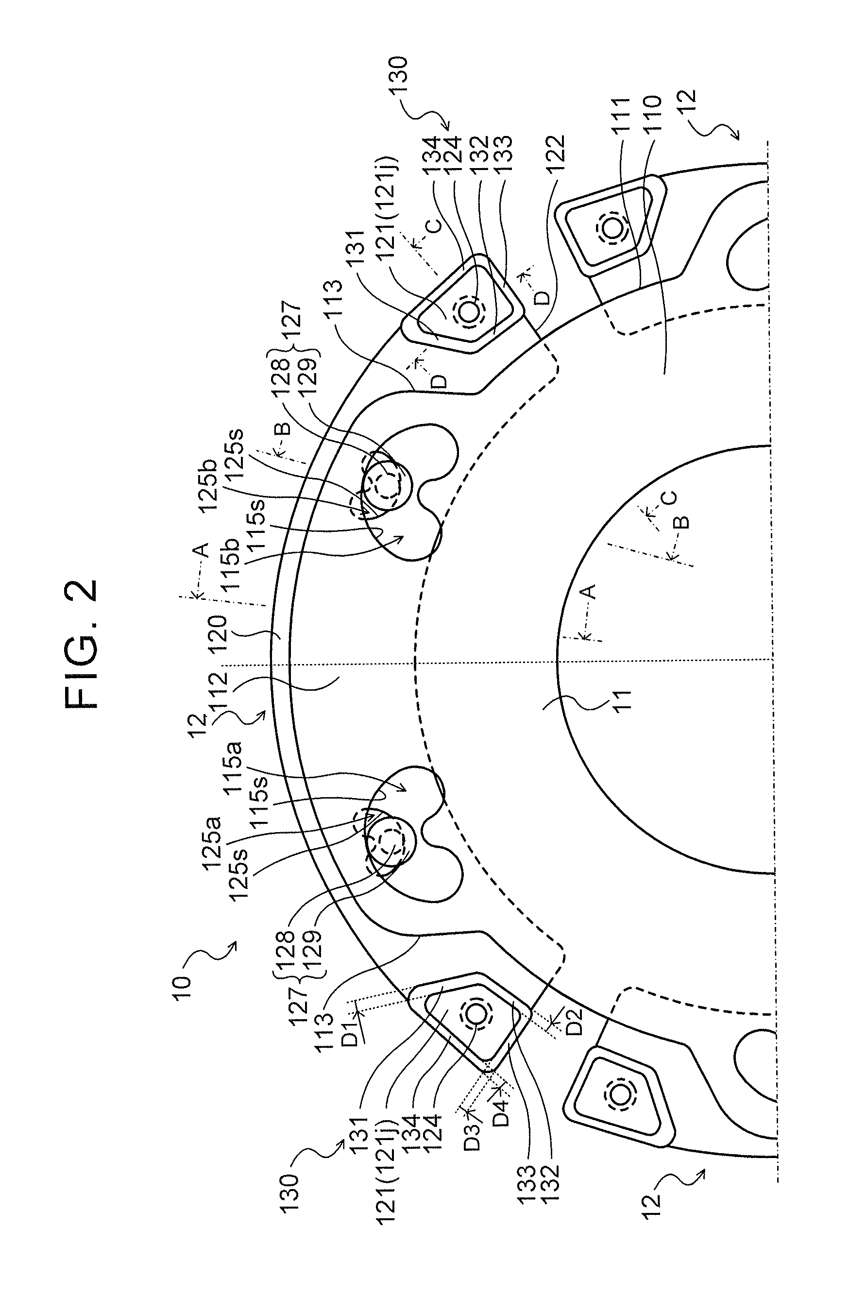 Centrifugal-pendulum vibration absorbing device