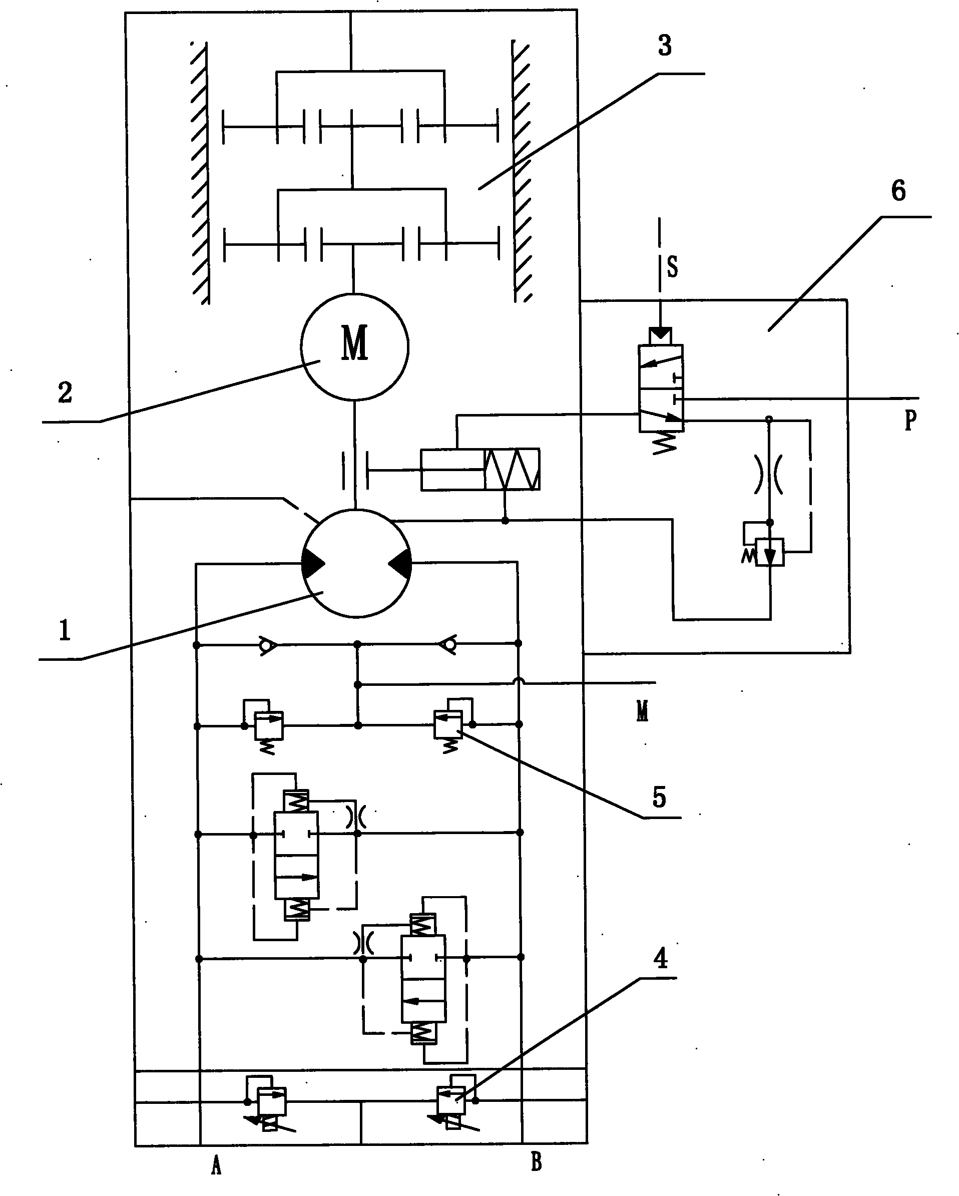 Hydro-electric mixed driving system used for engineering machinery