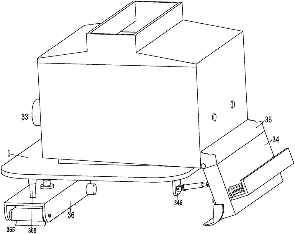 High-efficiency spreading machine for anti-ultraviolet polyurethane material plastic track