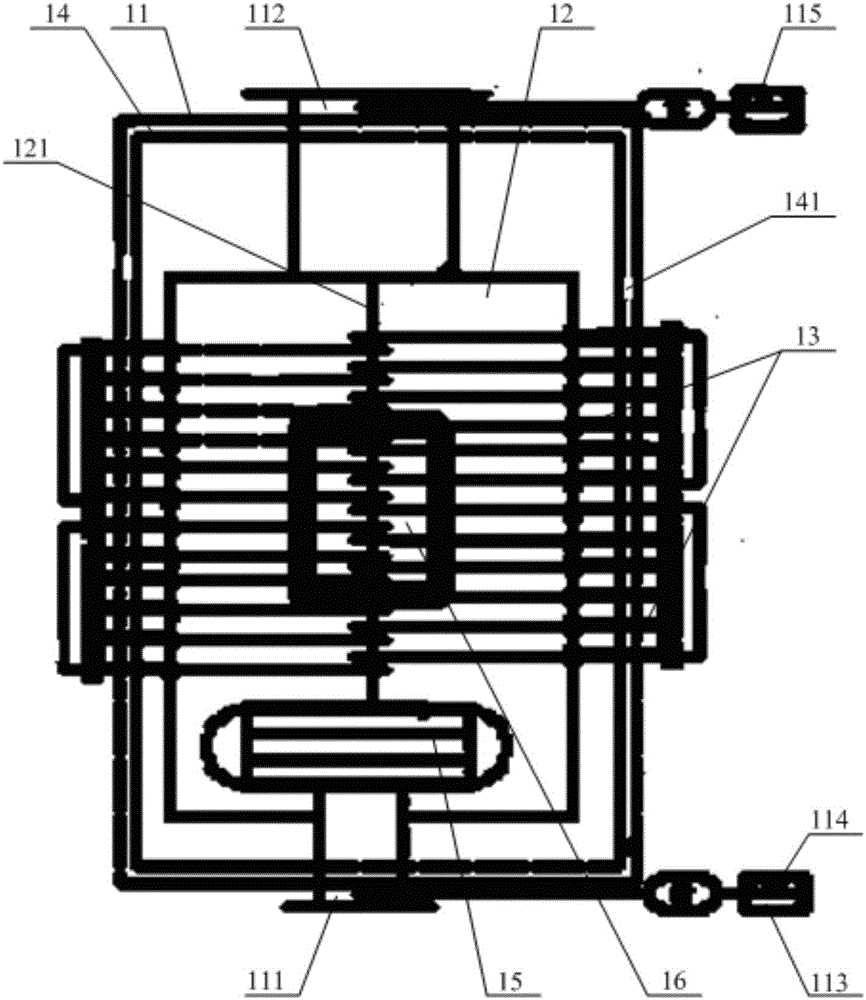 Gas heating device