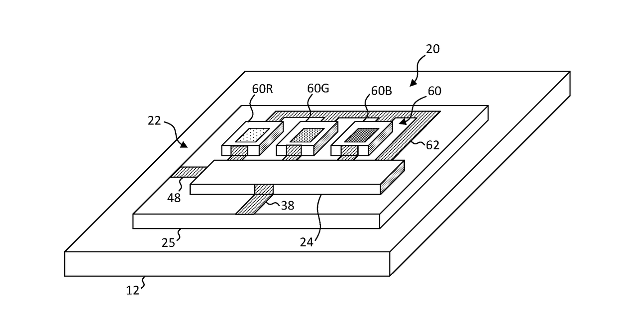 Serial row-select matrix-addressed system