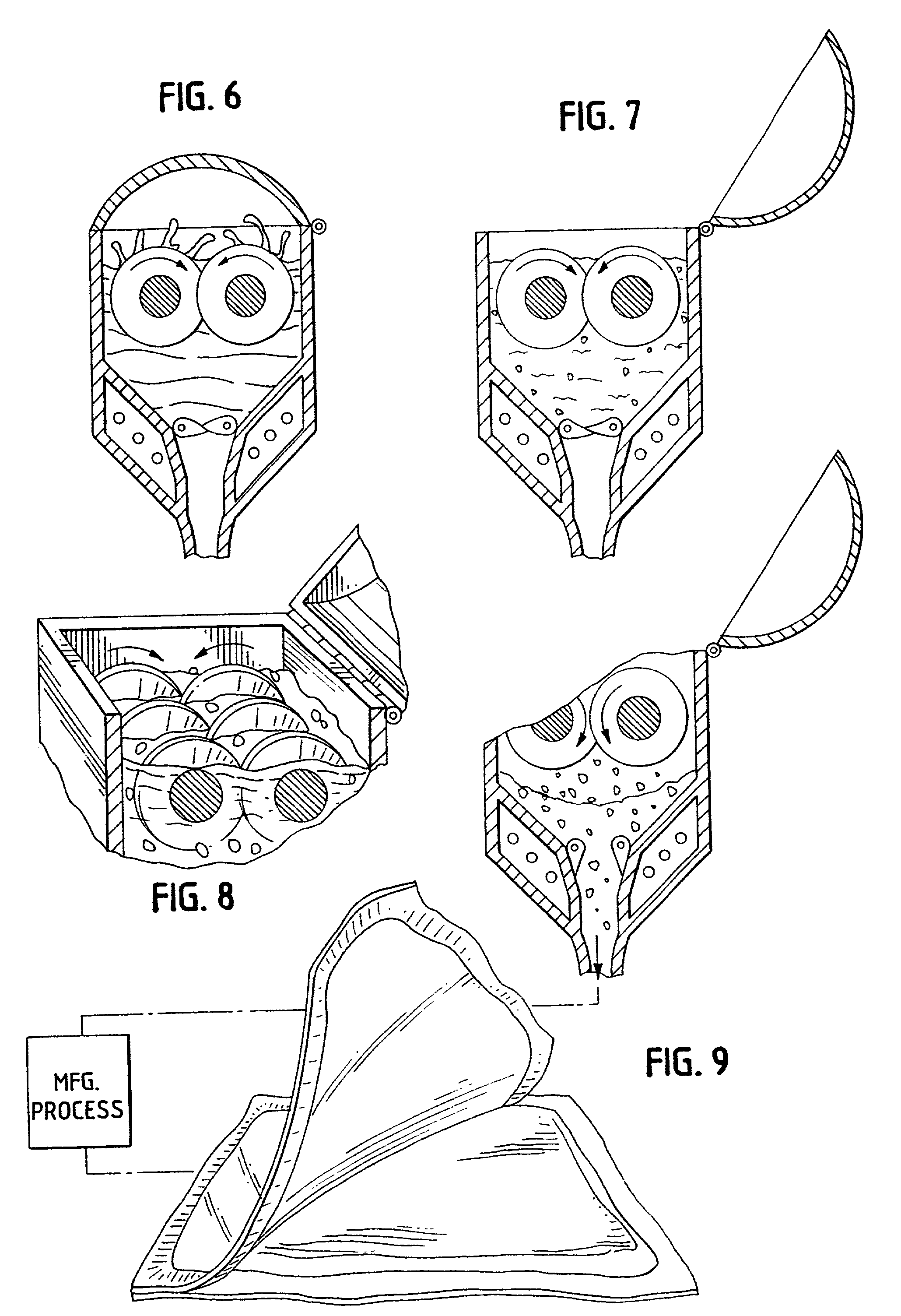 Multi-stage thickening composition for use with packaged food items and process for using same