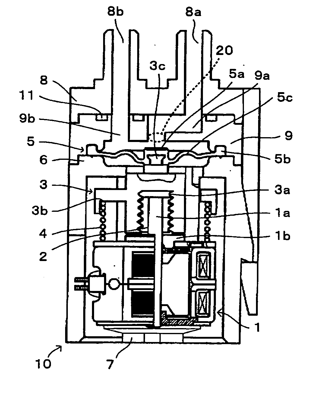 Valve drive device, its control method and pump