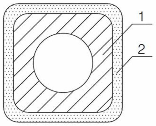 A kind of hollow copper flat wire and preparation method thereof