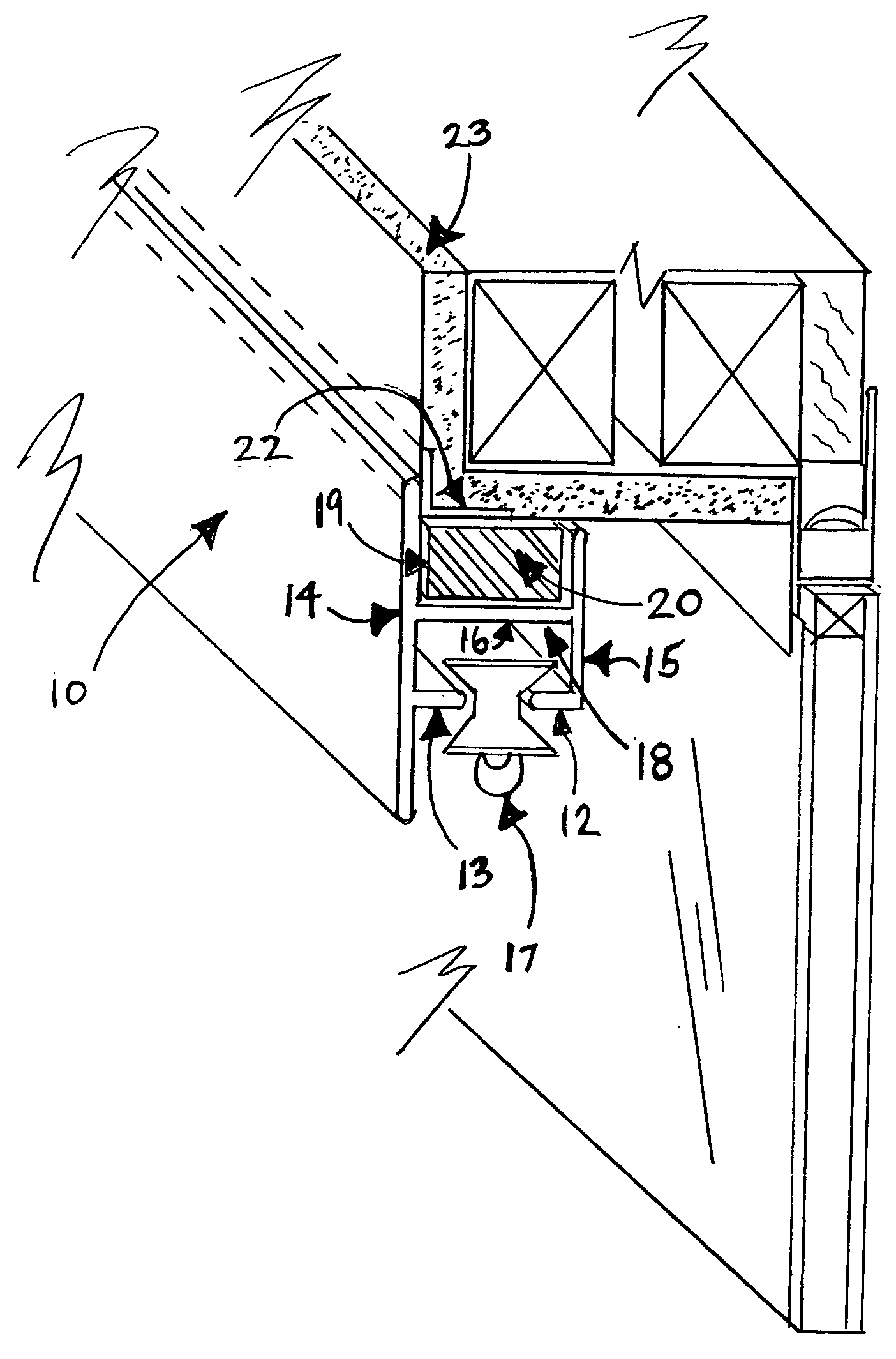 Magnetic drapery track