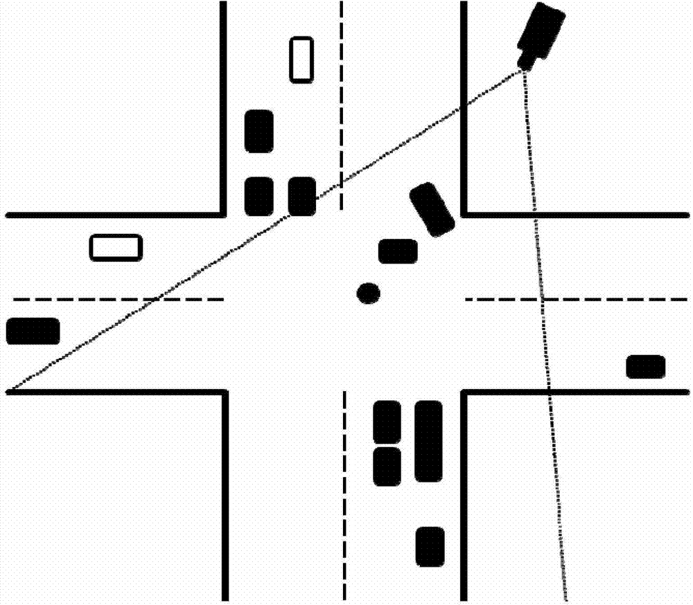 Video image foreground detection method for traffic intersection scene and based on network physical system