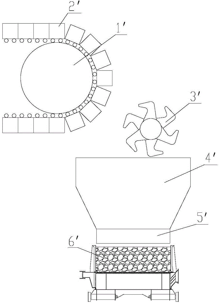 Temperature distributing cooling method and temperature distributing unloading device for sintered ores