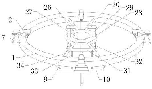 Novel machining, positioning and overturning device for hydraulic accessories