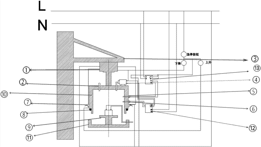 Auxiliary fire fighting device for test of power battery for vehicle