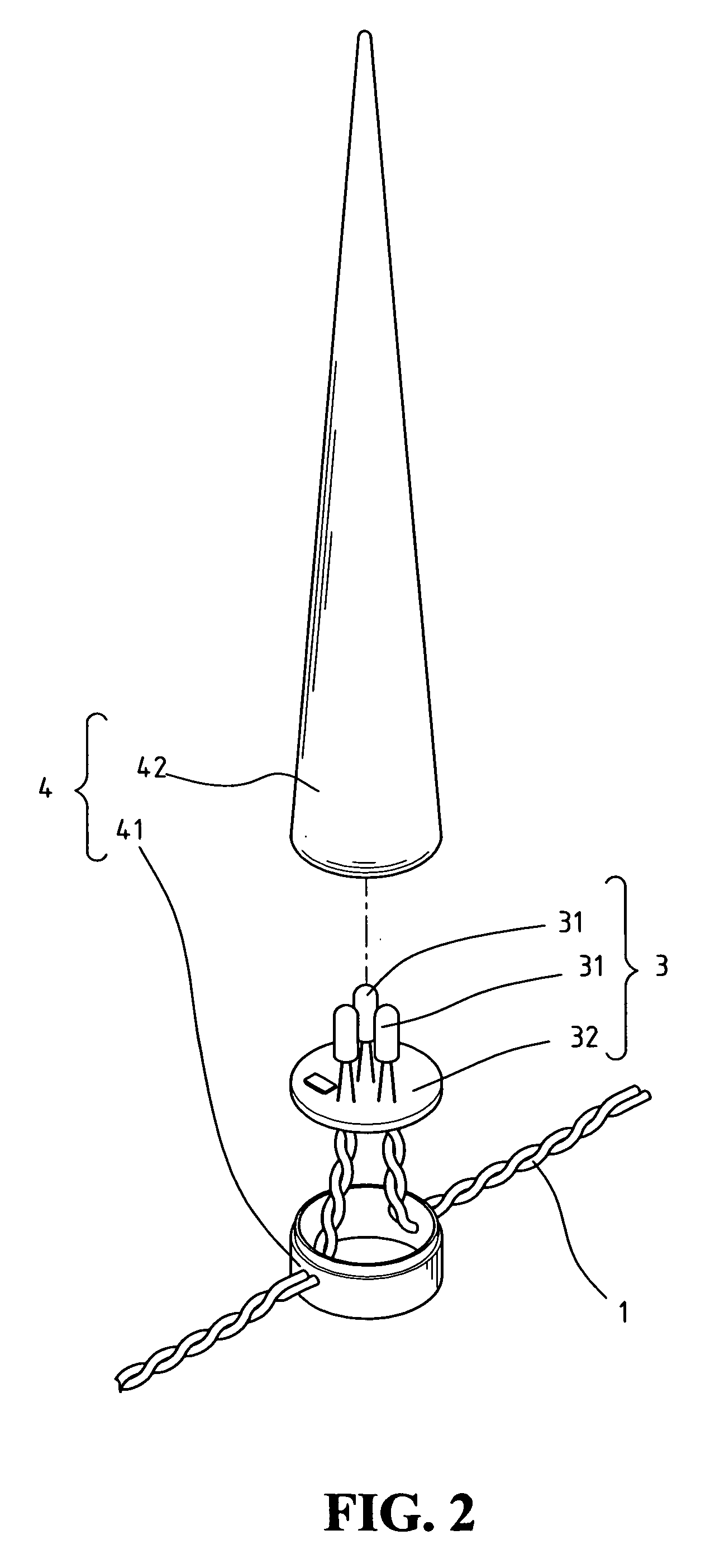 Pigtail light string