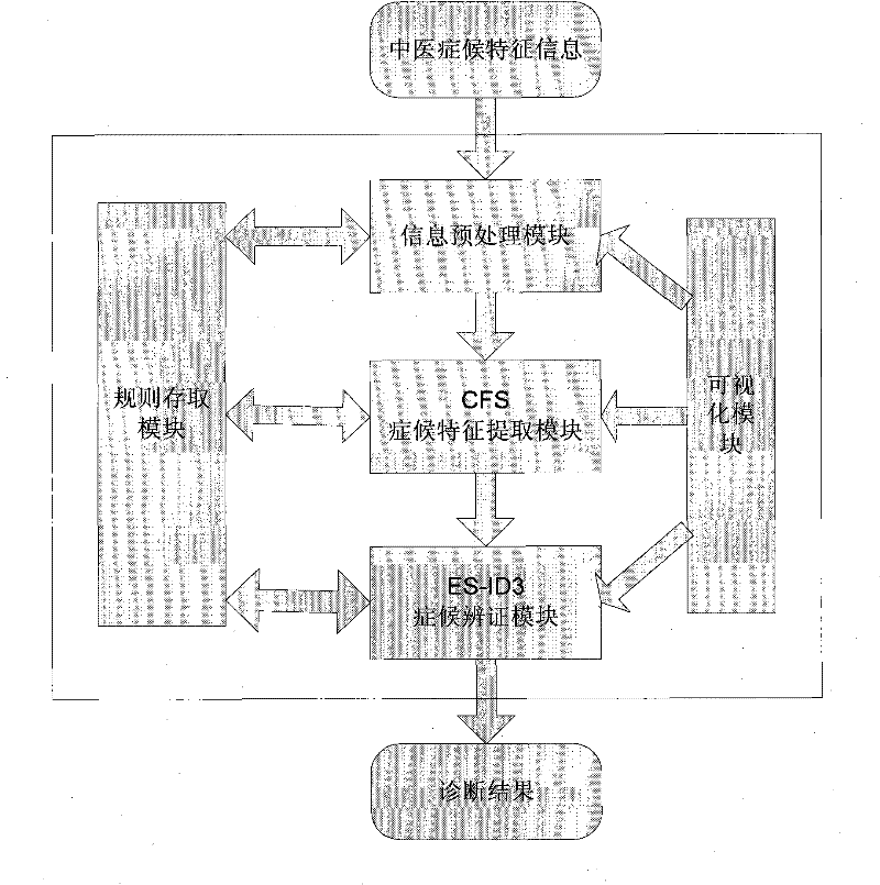 Detection method for automatic identification of syndrome types in traditional Chinese medicine