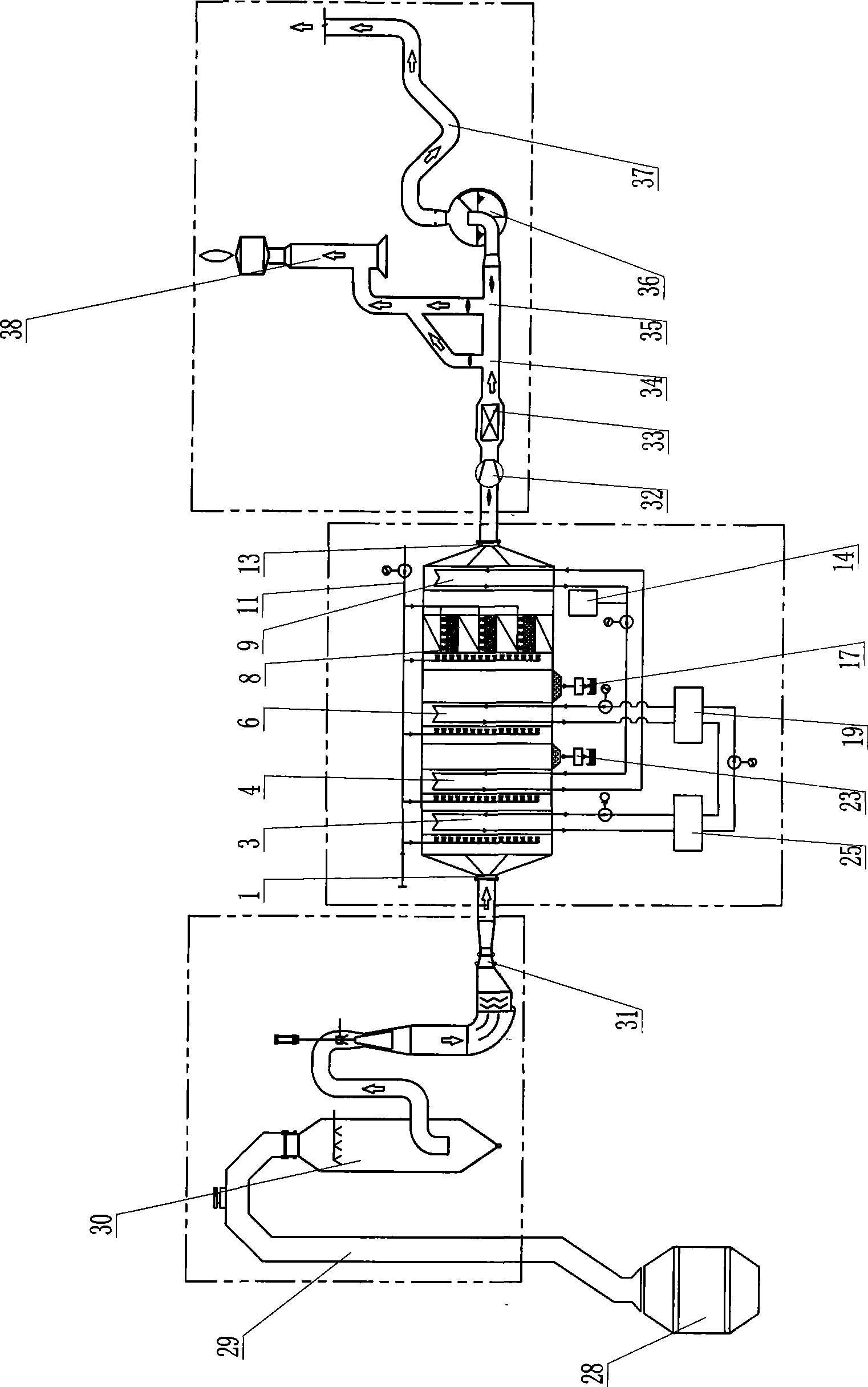 Dedusting and dehumidifying method for air with freezing method and equipment thereof