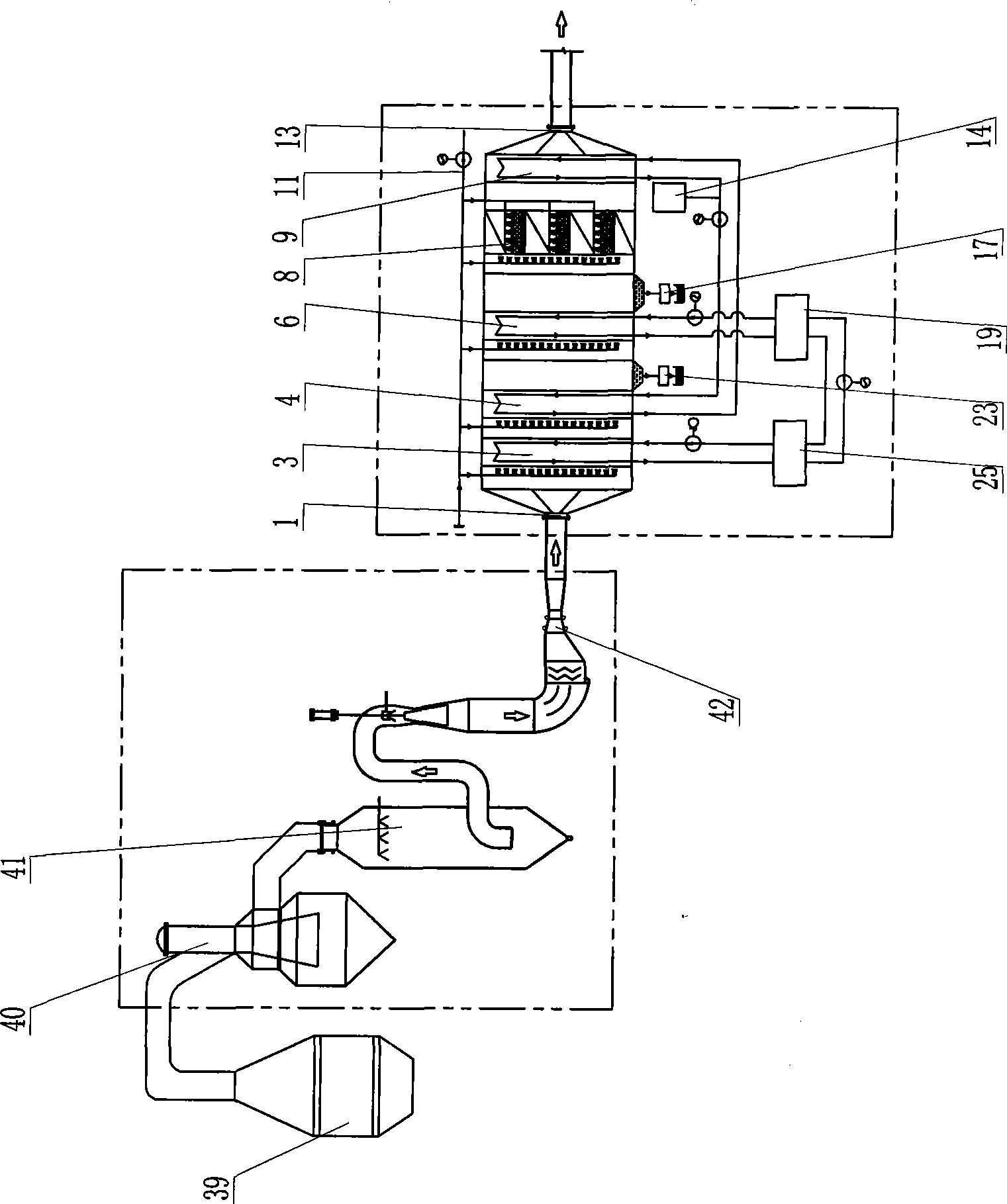 Dedusting and dehumidifying method for air with freezing method and equipment thereof