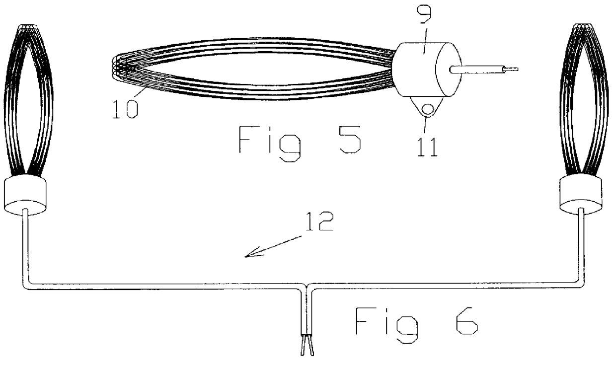 Electrode with multiple carbon fibre contact surface