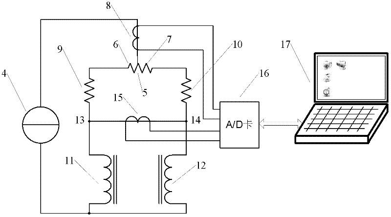 Electromagnetic on-line detection method of retained austenite of rolling bearing