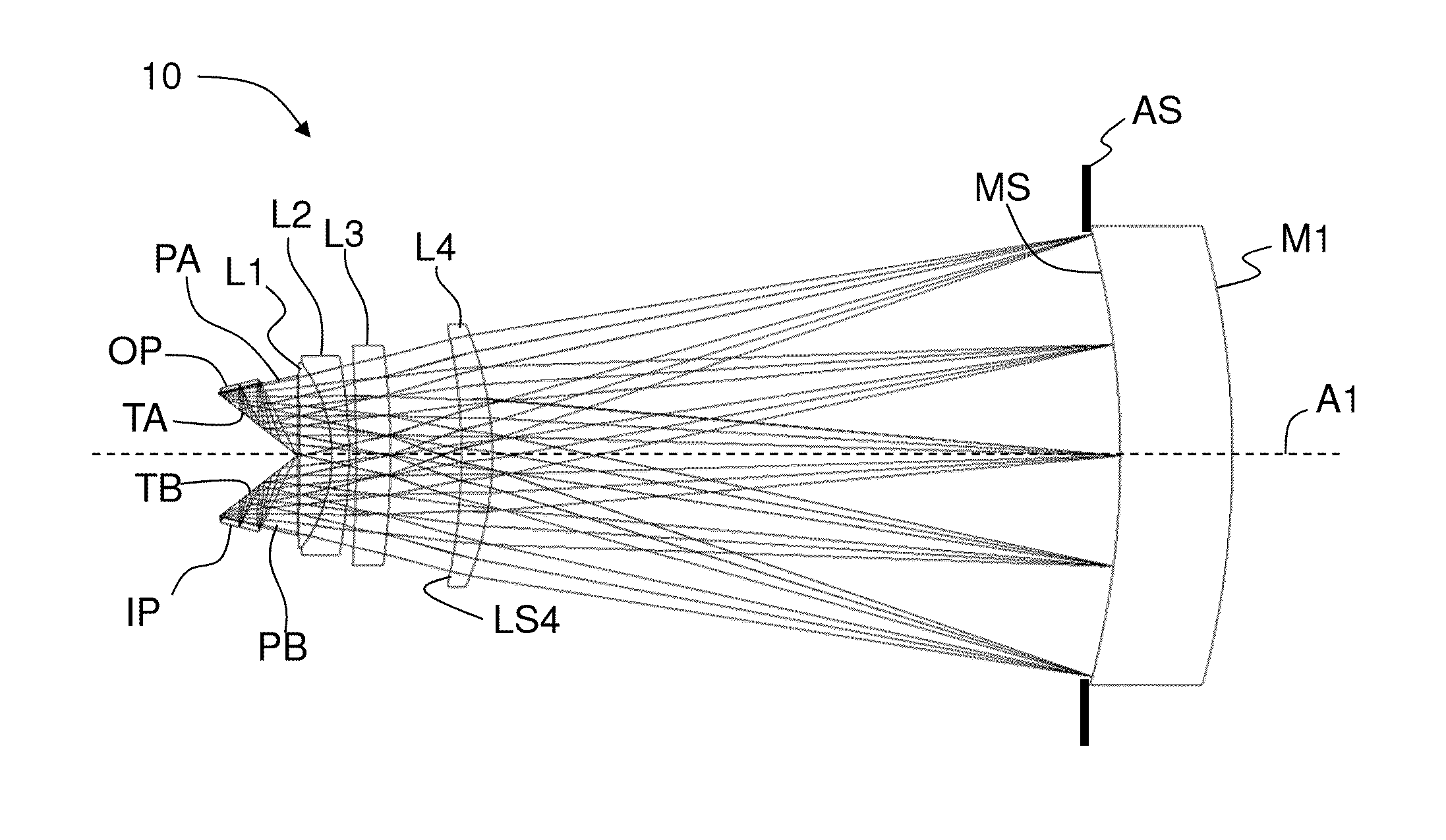 Unit magnification large-format catadioptric lens for microlithography