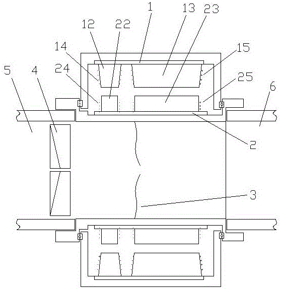 Through obverse assembling fixed blade through-flow type hydraulic generator