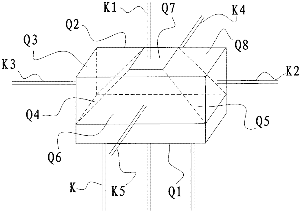 Prism and instrument having prism and generating multi-beam laser