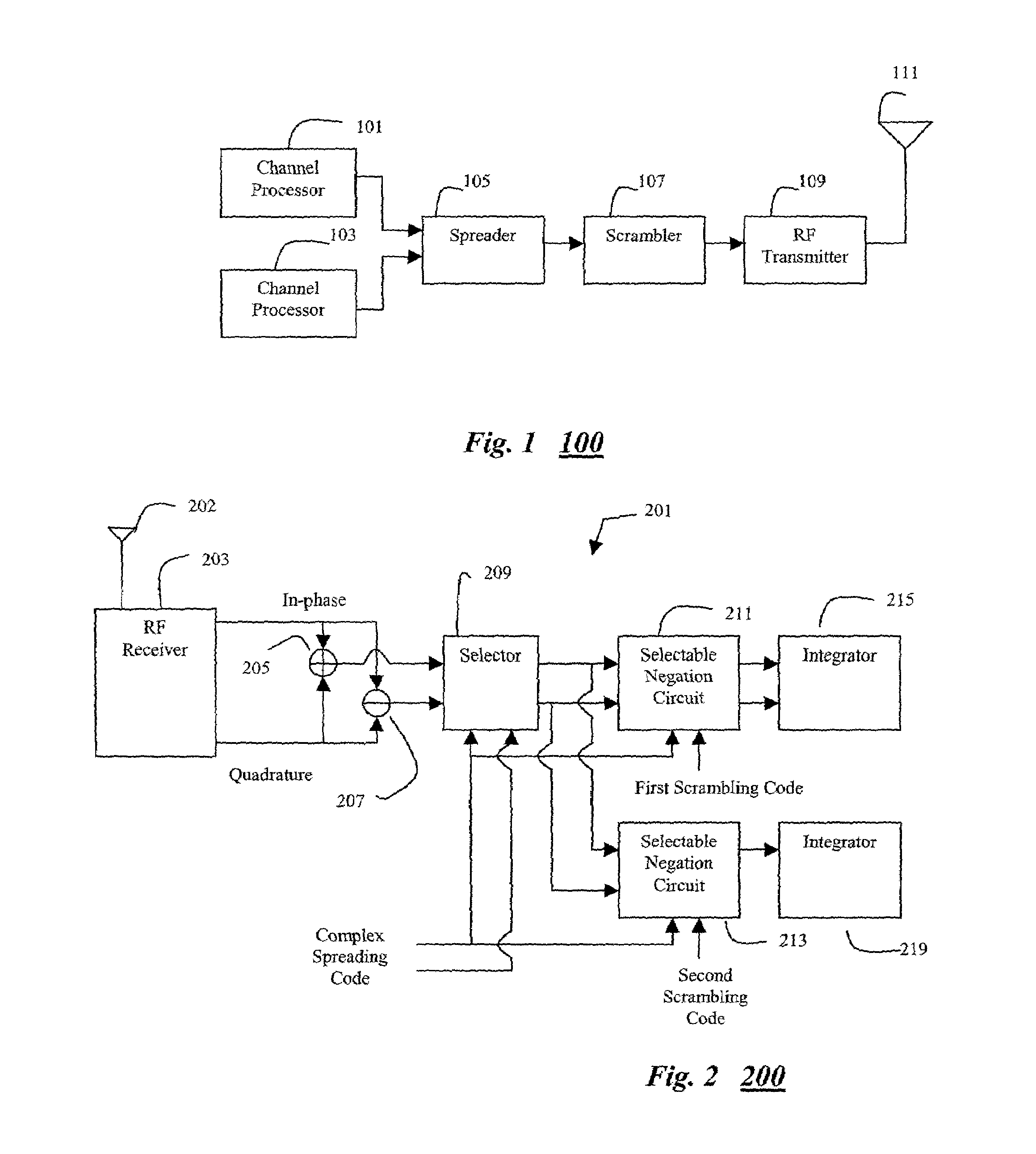 Multicode receiver