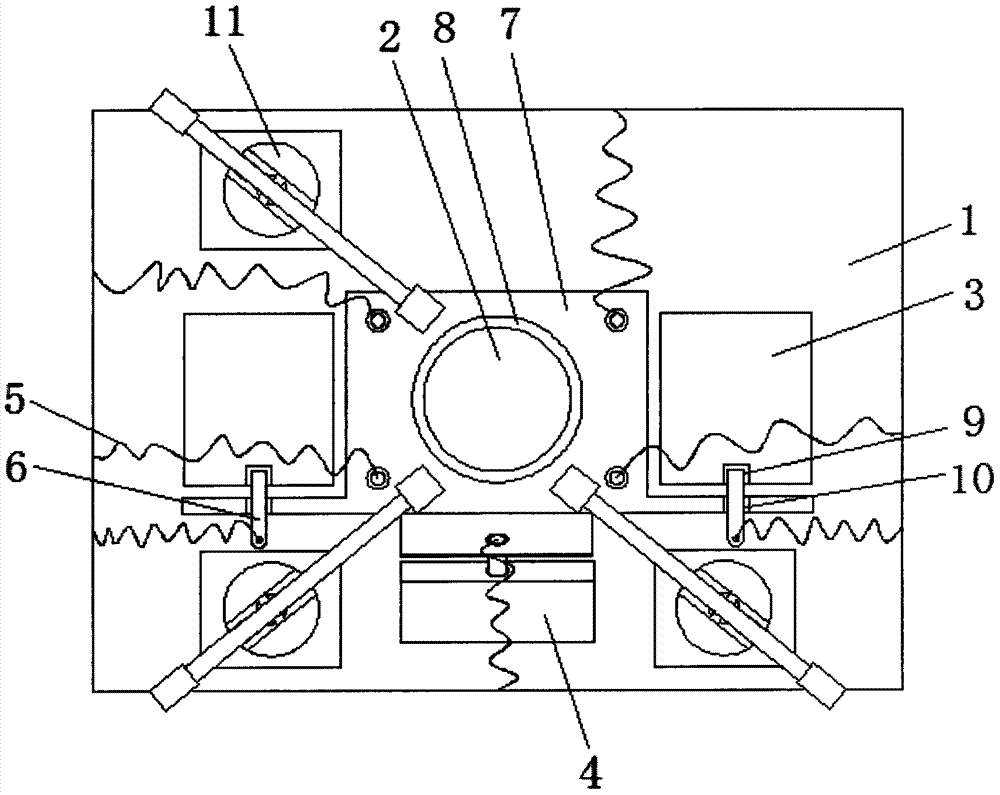 Automobile airbag hardware detection device