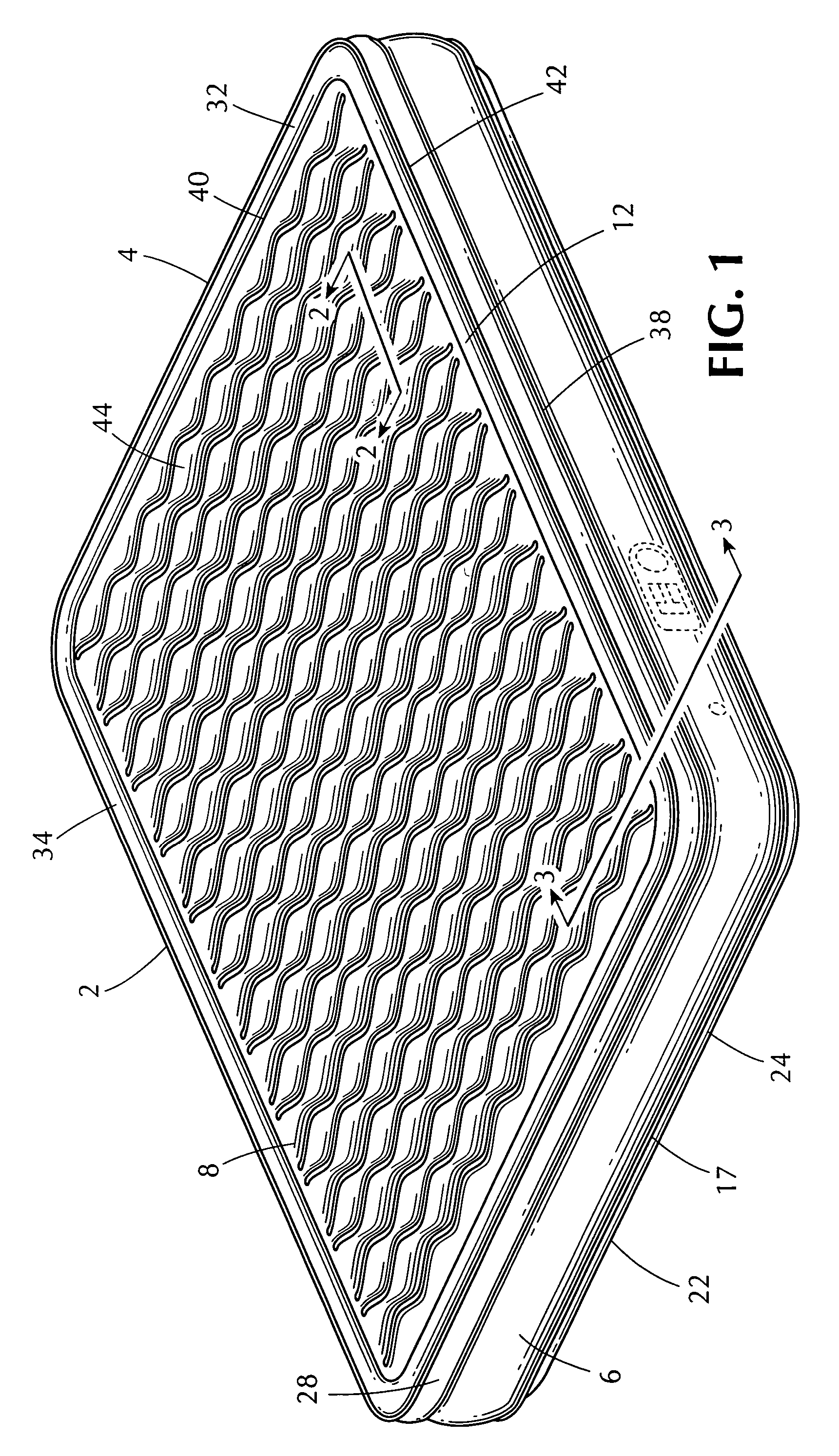 Inflatable mattress assembly