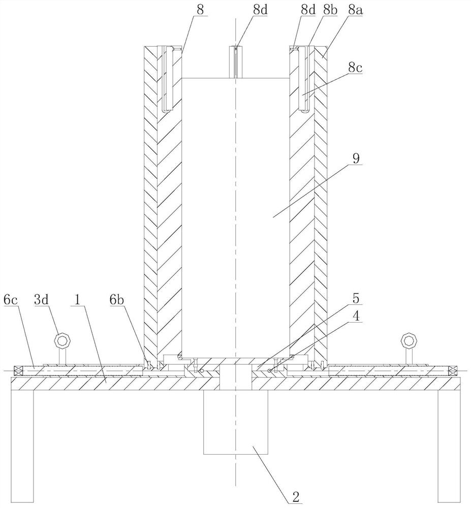 Flaskless pouring manufacturing method of thin-wall revolving body aluminum alloy casting