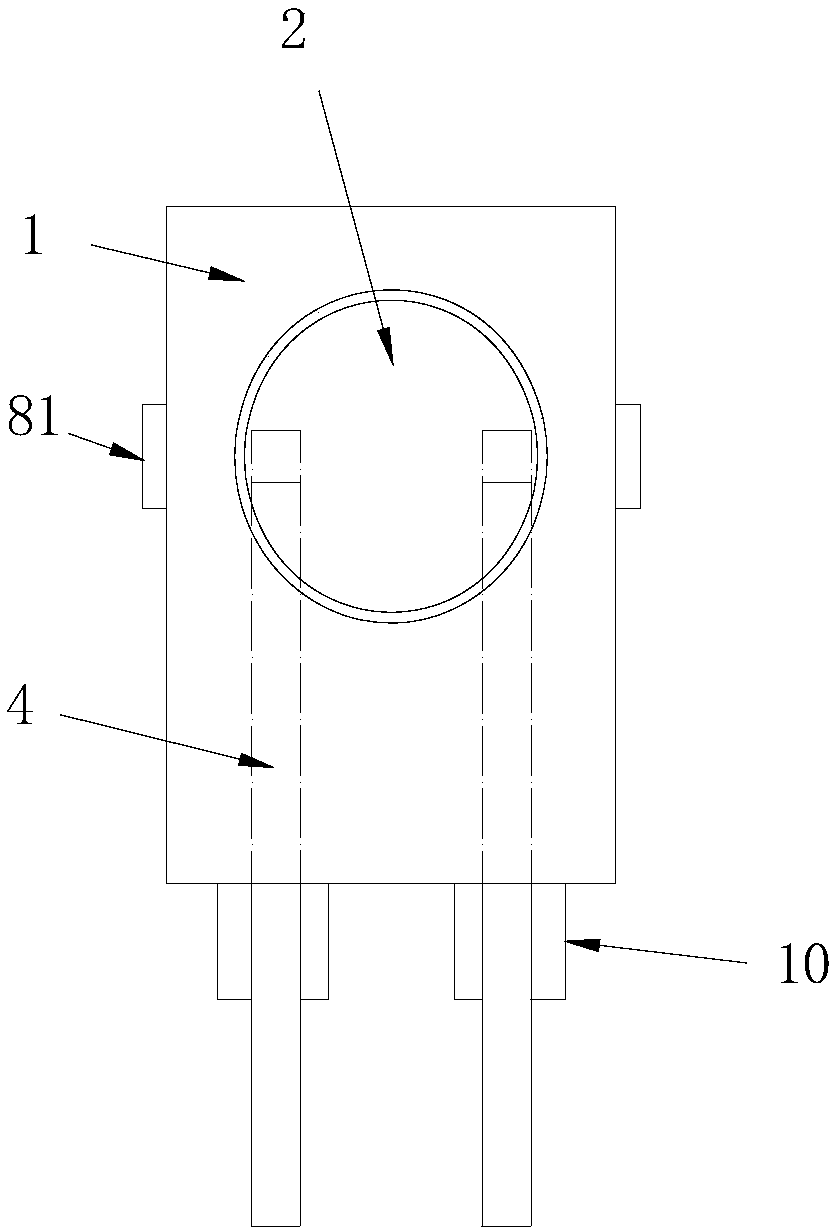 Light emitting diode with two-segment pins