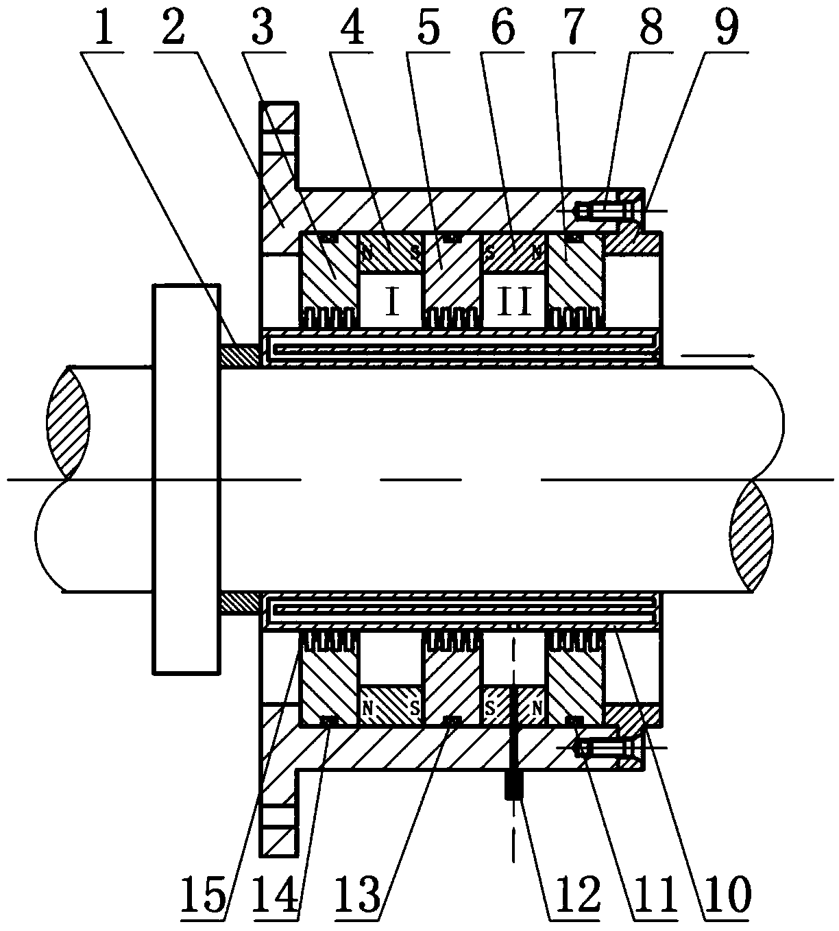 Ventilation type air cooling magnetic liquid sealing device