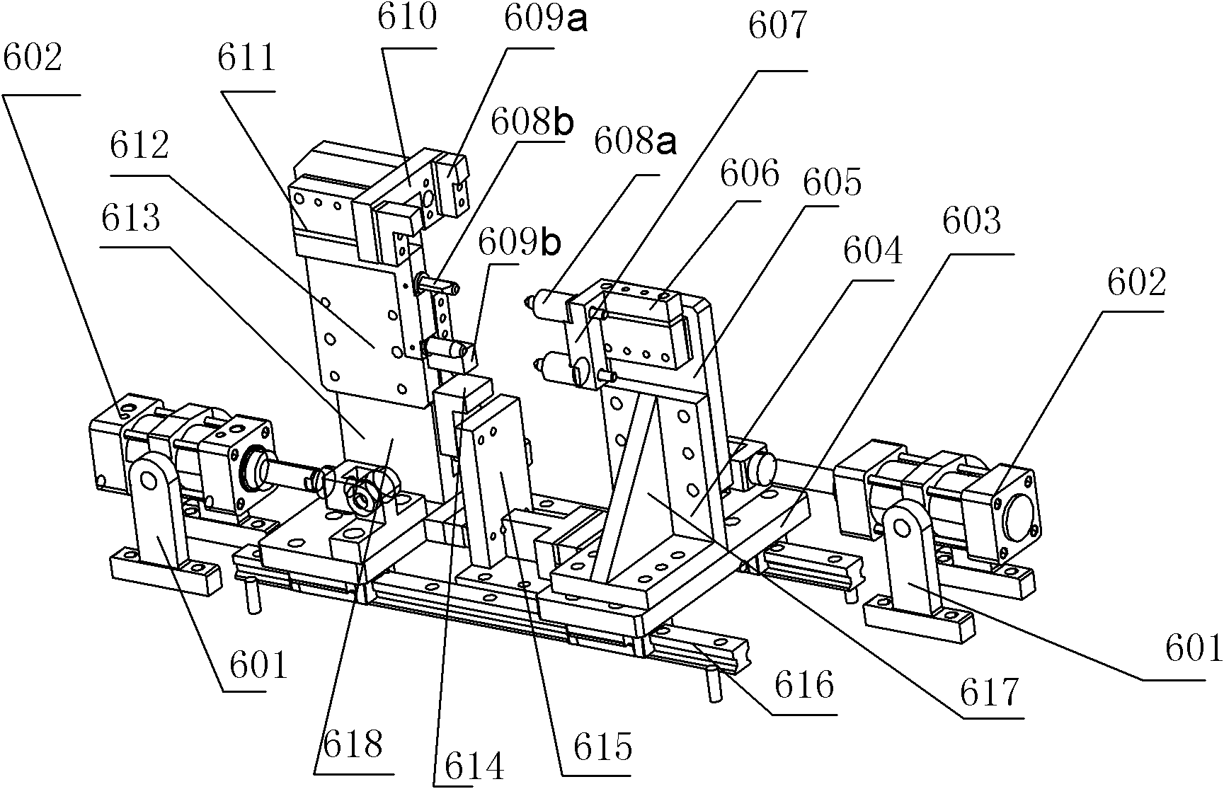 Clamp for longitudinal beam of rear floor slab of automobile