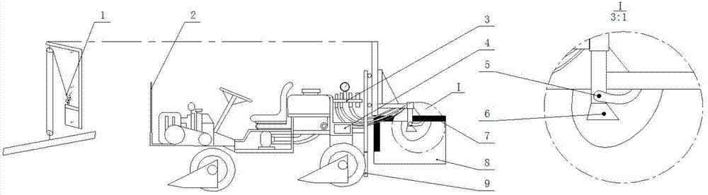 Mechanical efficient spraying machine for chemical hybridizing agent