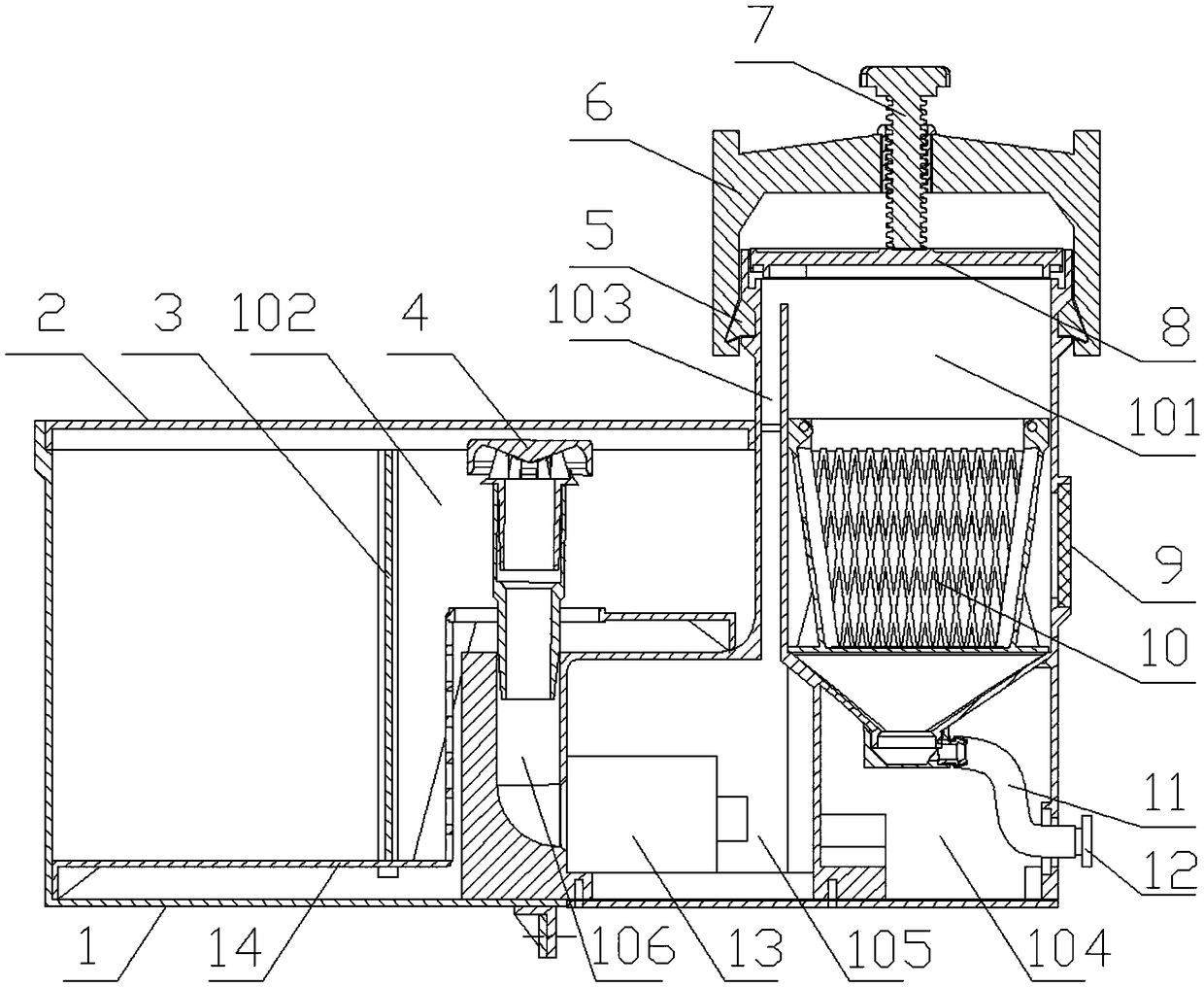 Multifunctional aquarium filtration purification device