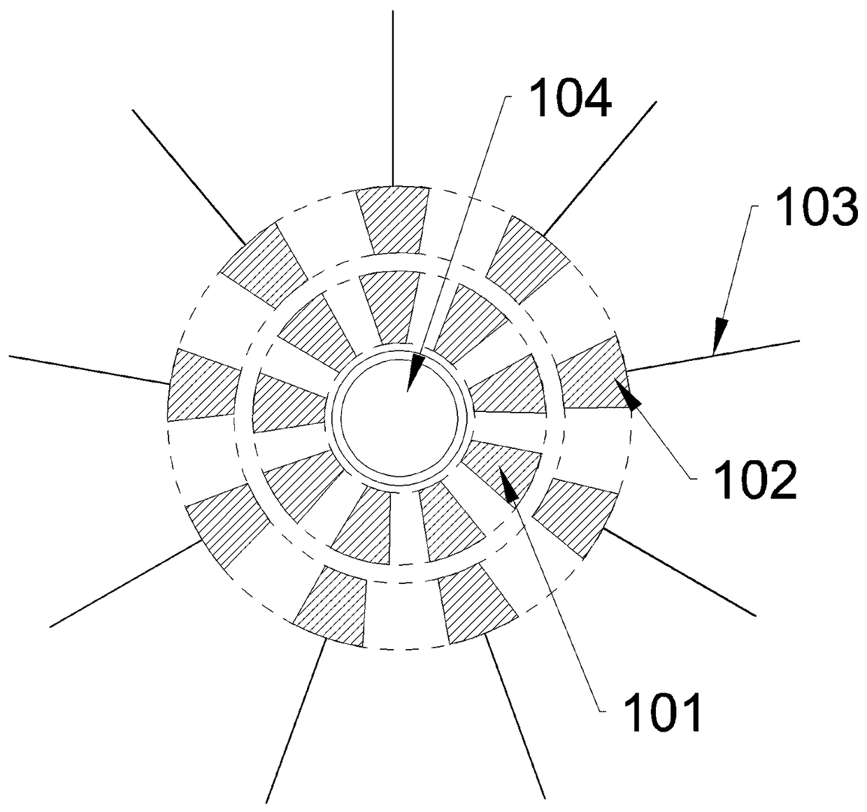 Wall surface cleaning device with function of water-wind circulation and working method thereof